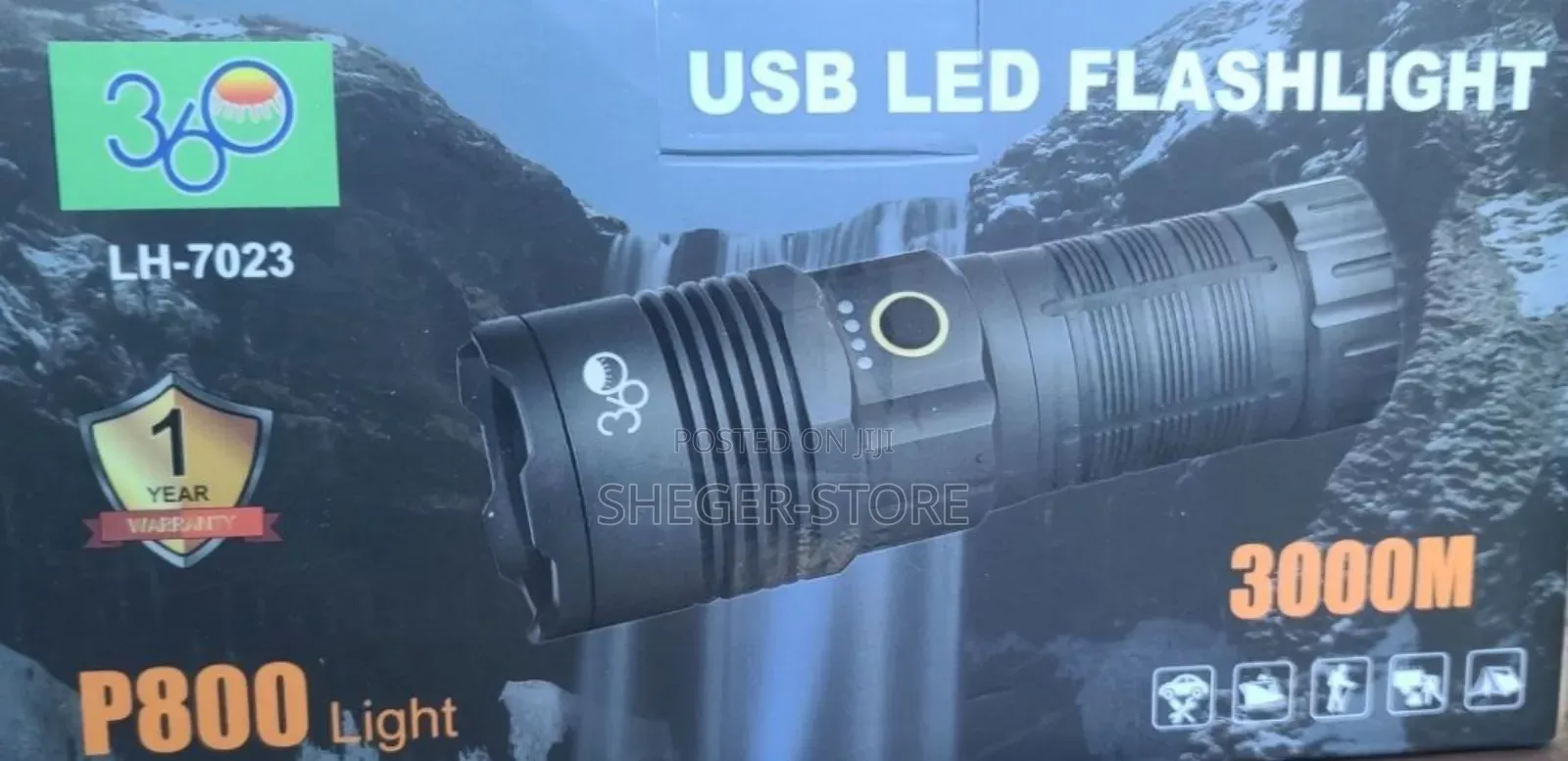 Rechargeable Flashlight for Brightness and Long-Lasting Performance