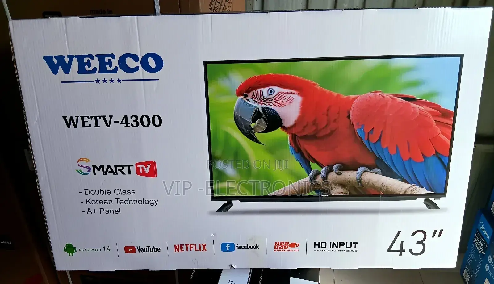Weeco 43 Inch Tv Smart Android Original Tv