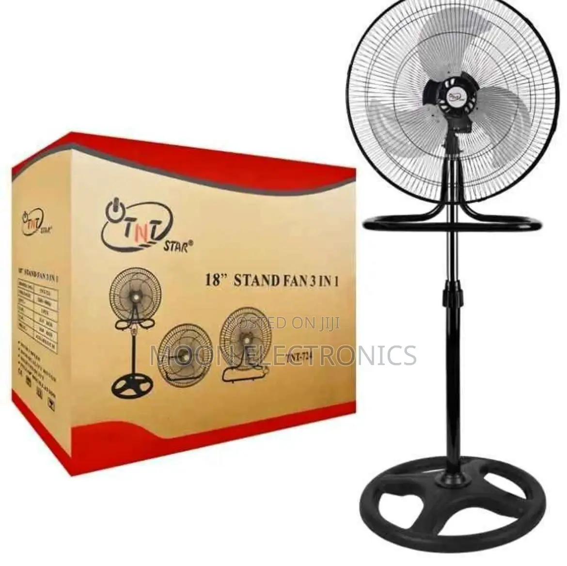  18′′ Standing Fan – Powerful Airflow Stability
