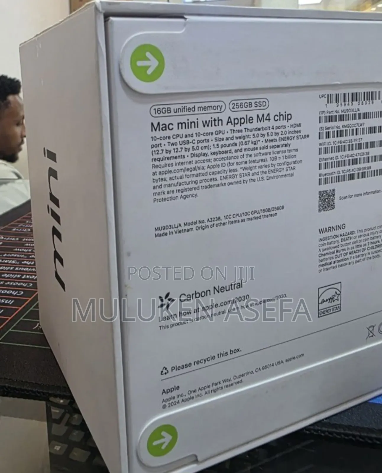 New Apple MacBook Pro 2024 M4 14-Inch 16GB Apple M4 Pro SSD 256GB