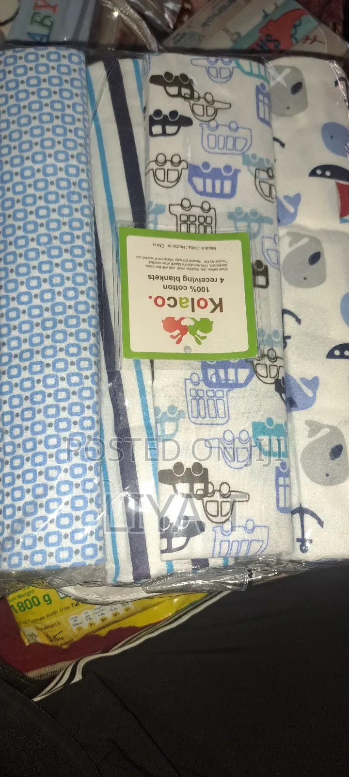 High Quality 4 ፒስ የአራስ ልጆች መቀበያ( ፍላኔል )