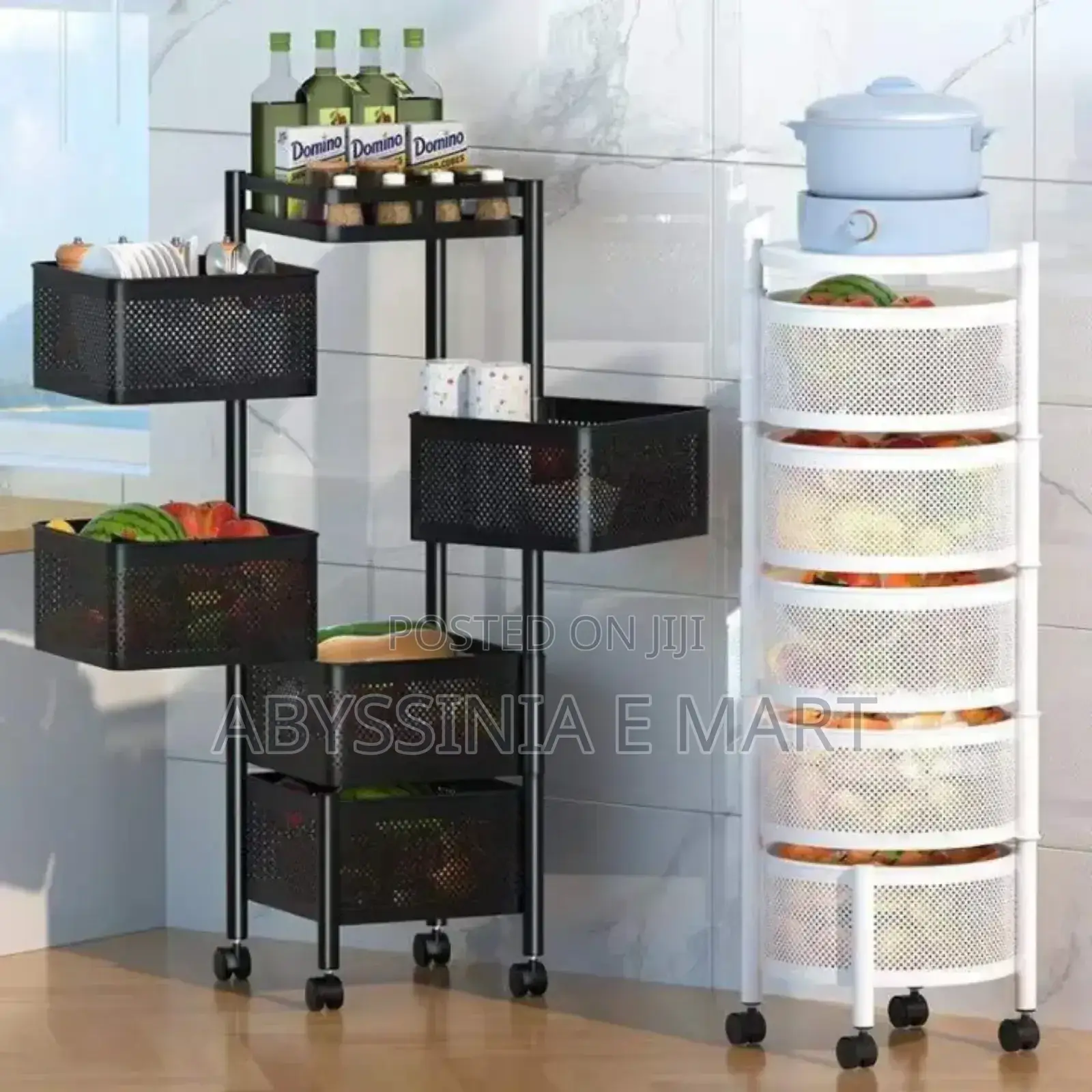 5 Layer Moveable Kitchen Storage Rack
