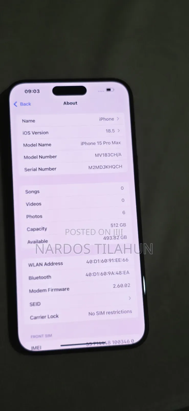 New Apple iPhone 15 Pro Max 512 GB Black