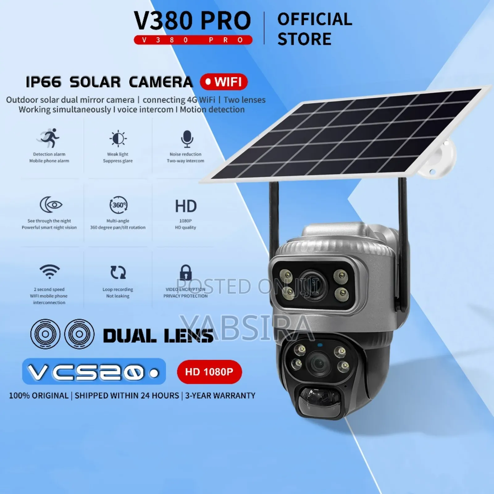 Solar Charge, Sim Support Security Camera