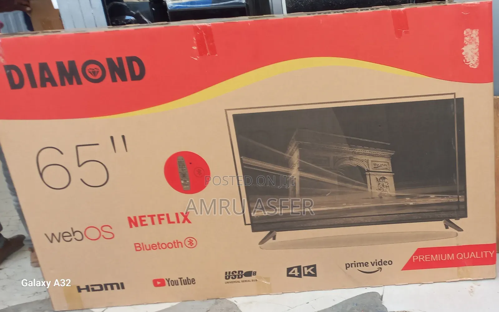 Diamond Tv 65 Duoble Glass Smart We Bos 2025 Bluetooth System