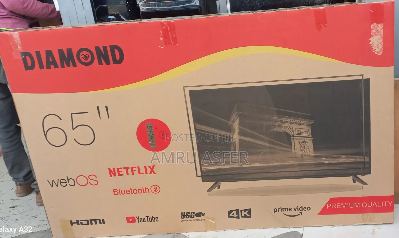 Diamond Tv 65 Duoble Glass Smart We Bos 2025 Bluetooth System