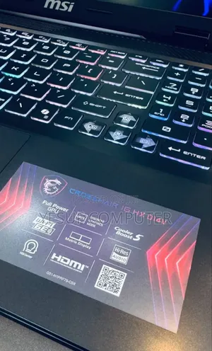 Photo - New Laptop MSI Crosshair 15 16GB Intel Core I7 SSD 1T