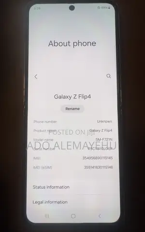 Photo - Samsung Galaxy Z Flip4 512 GB Pink