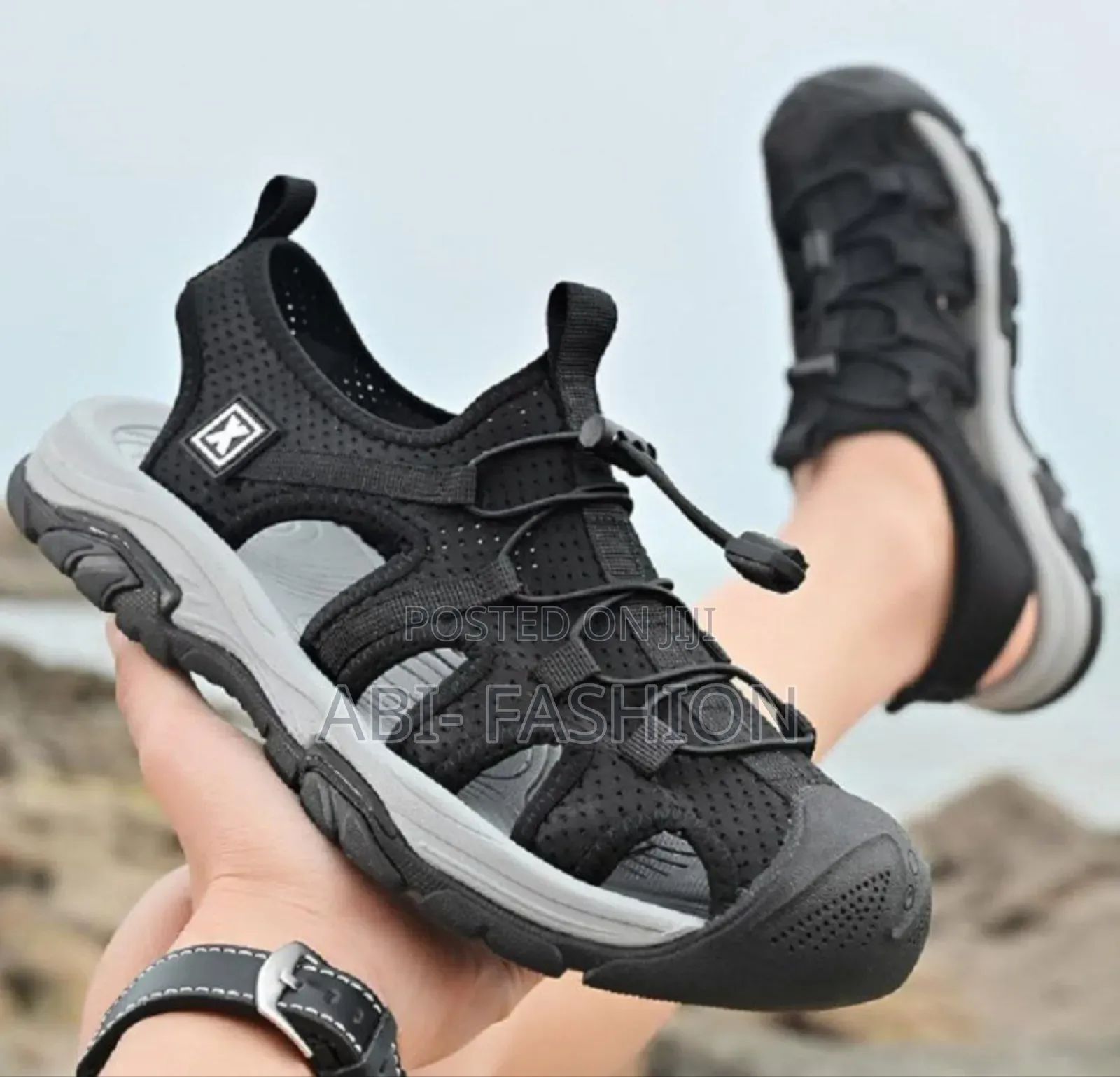 Men's Breathable Outdoor Sandals Non-Slip Rubber Shoes