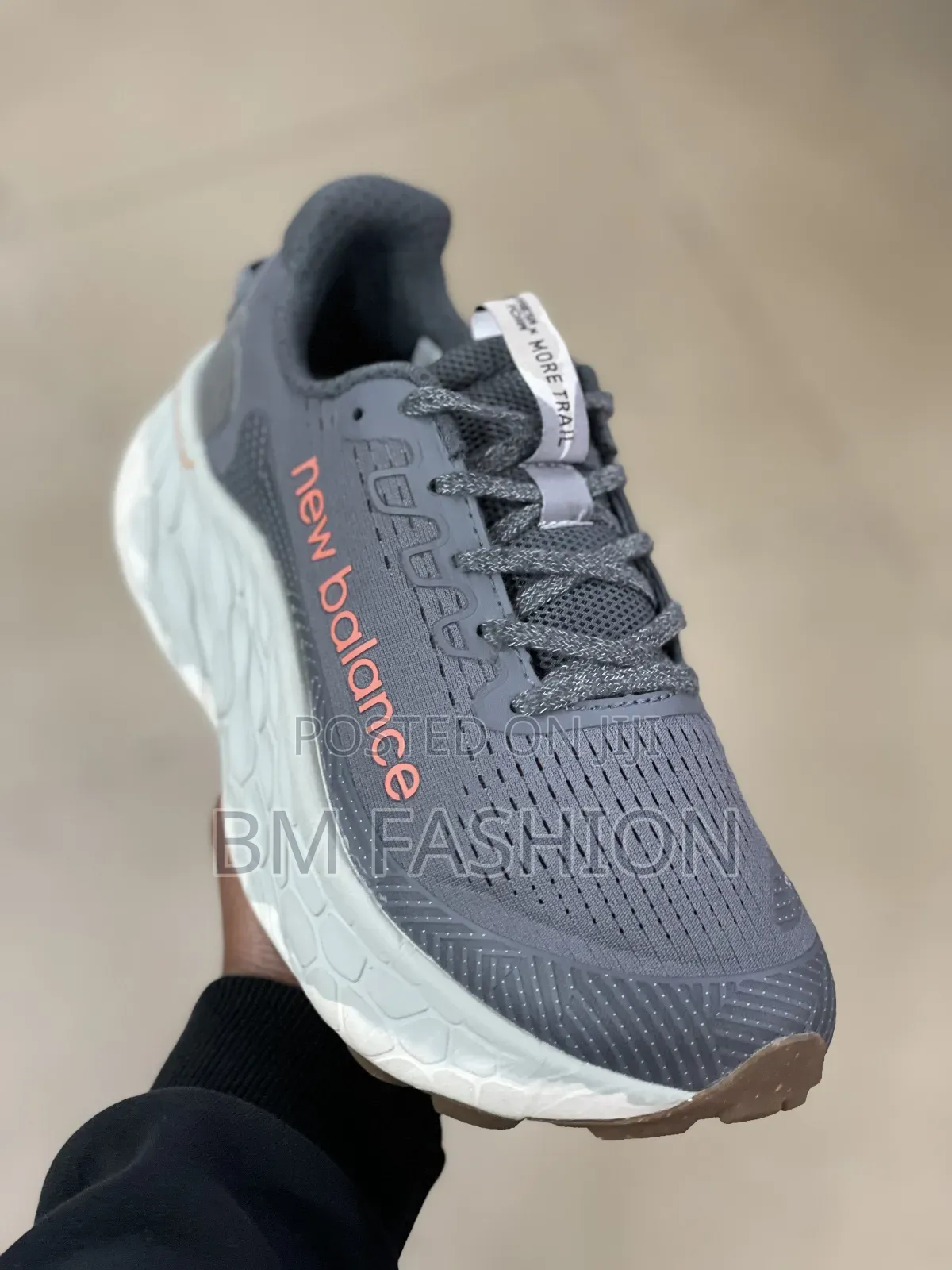 New Balance Fresh Foam X More Trail V3 Trail Running Shoe in a Grey