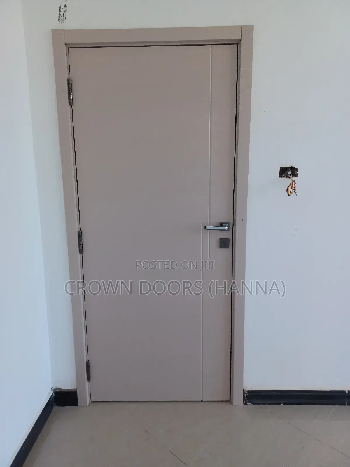 Crown Door Made of Natural Stone Wood Fiber.Water,Termite Fire Proof
