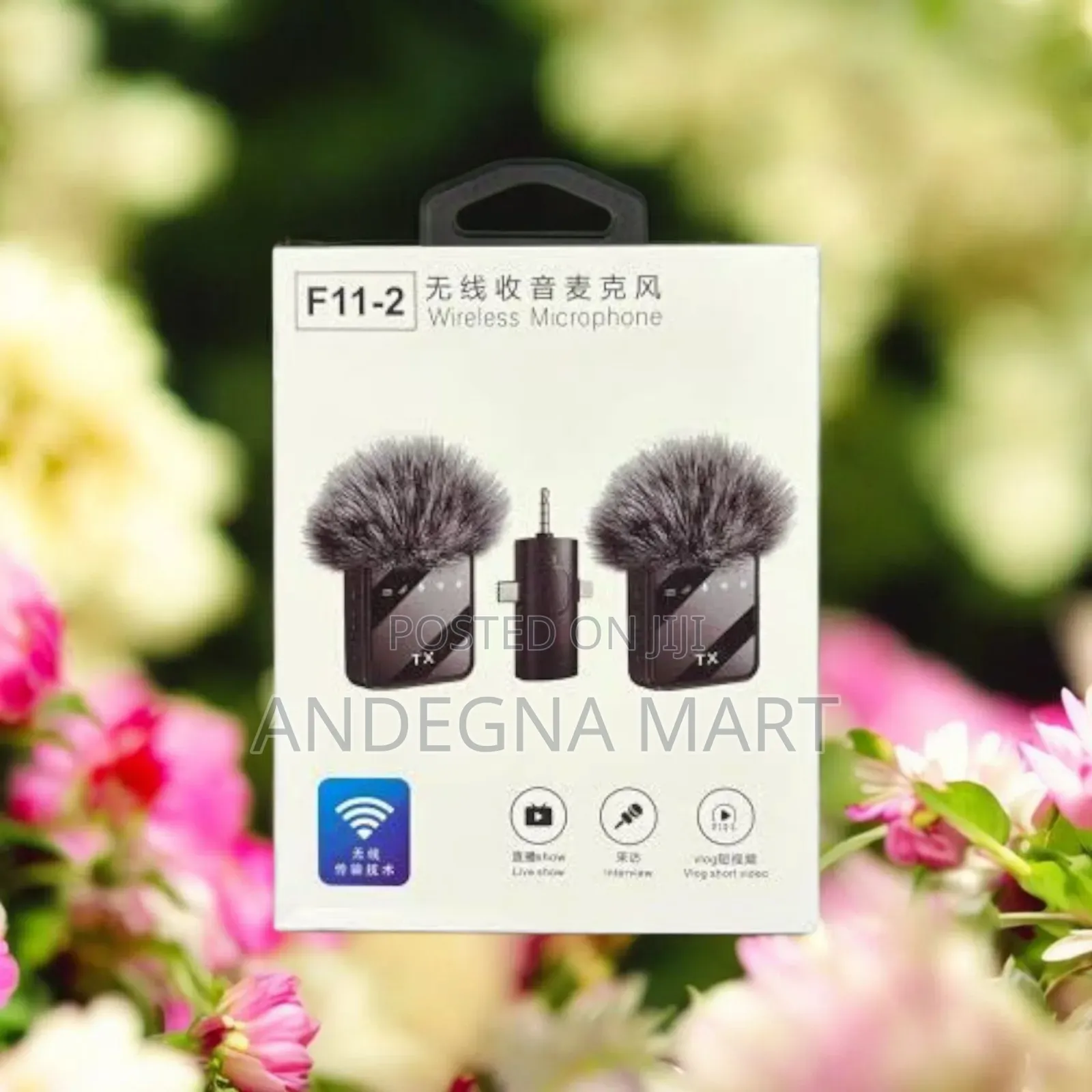 F11-2 Wireless Microphone: Durable Metal Clip Attachment