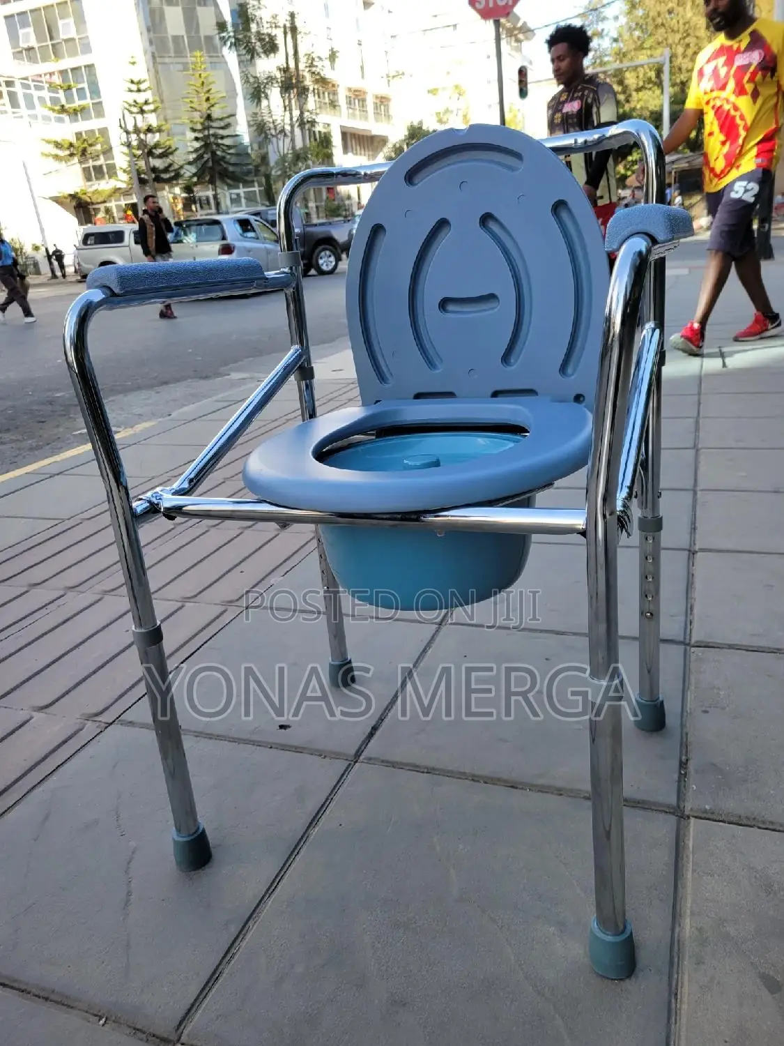 Portable Toilet Bedside Commode Chair槎籲shower Pot衩፺multipurpose–Use