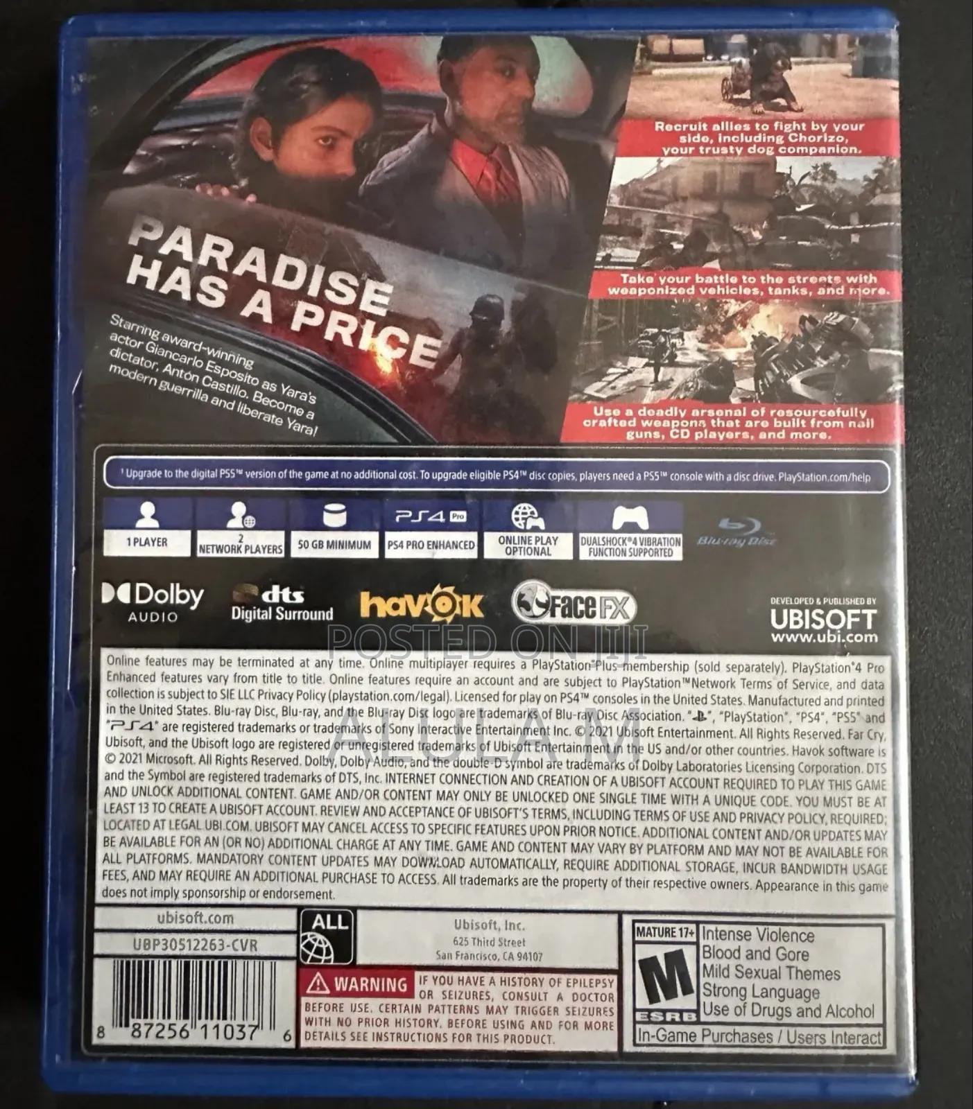 Far Cry6 for Ps4 and Ps5