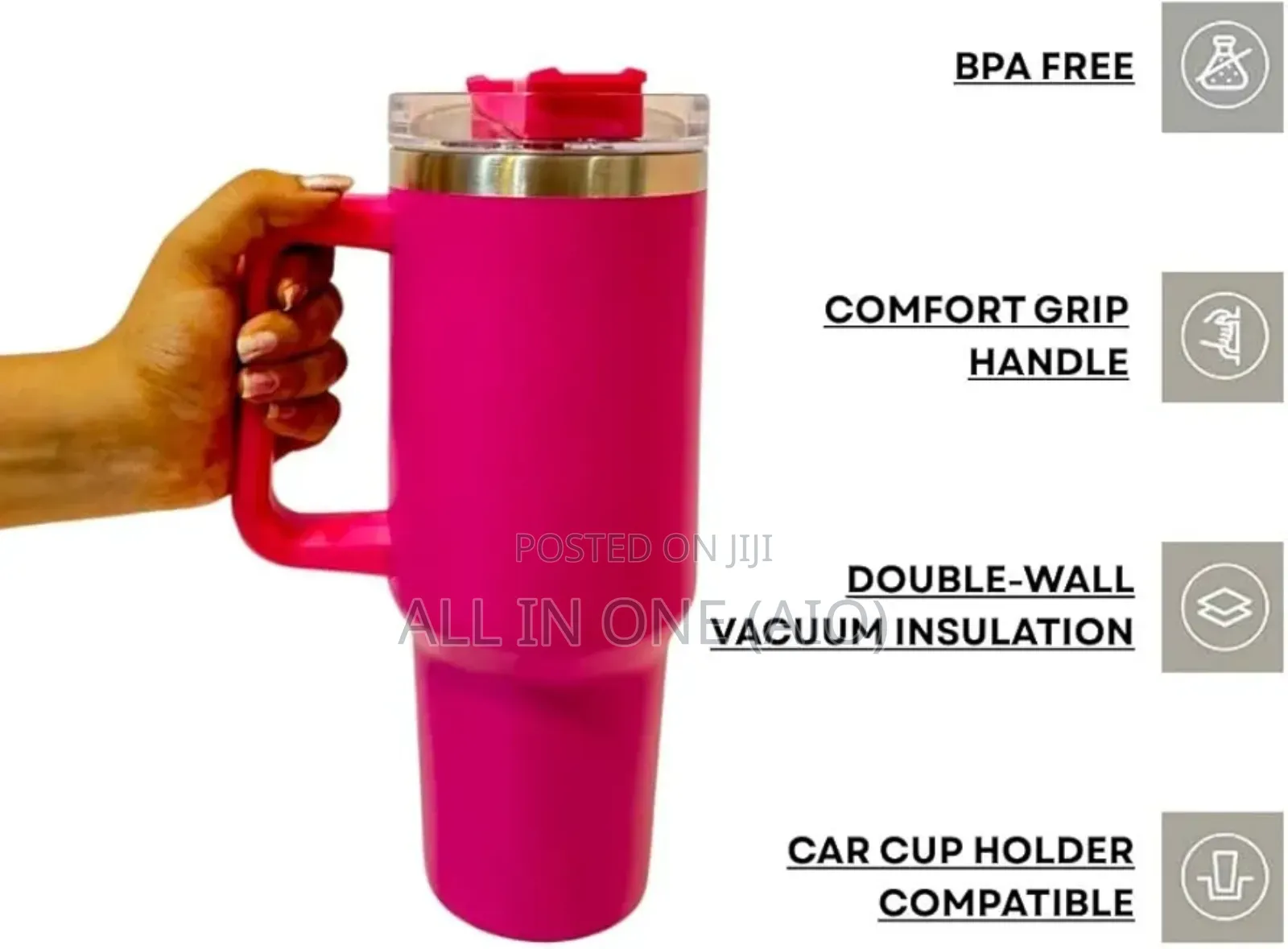 Portable Car Straw Coffee Insulation Cup