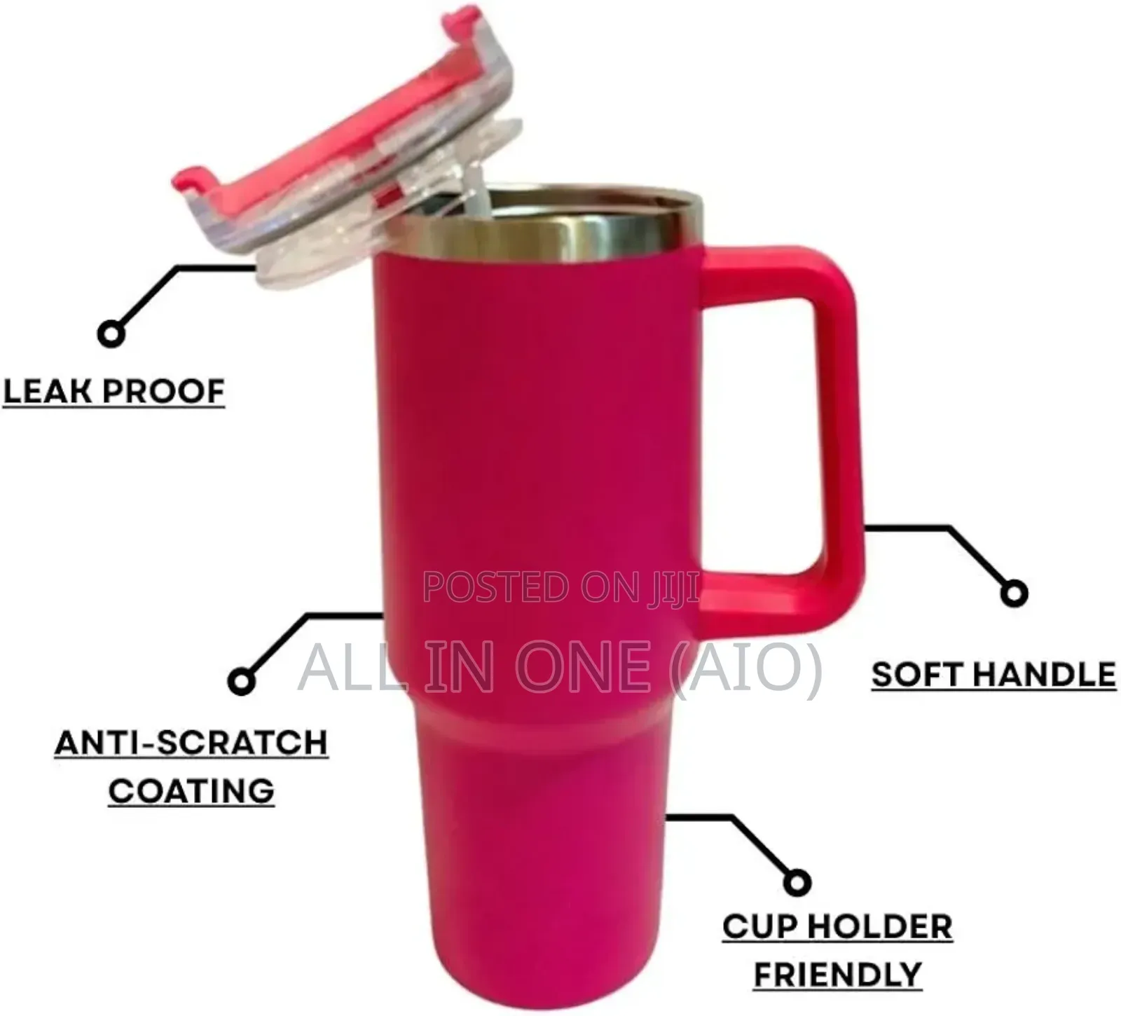 Portable Car Straw Coffee Insulation Cup