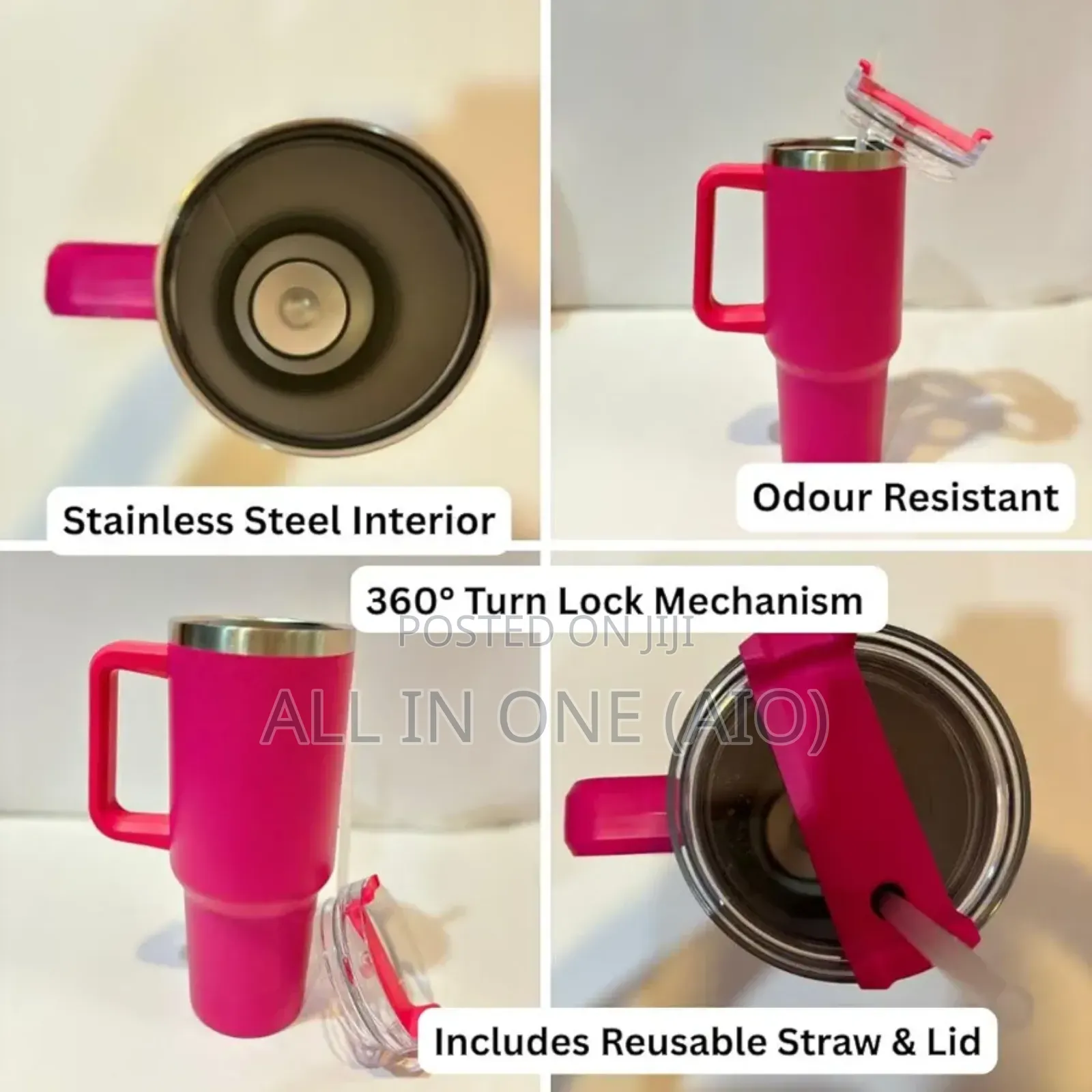 Portable Car Straw Coffee Insulation Cup