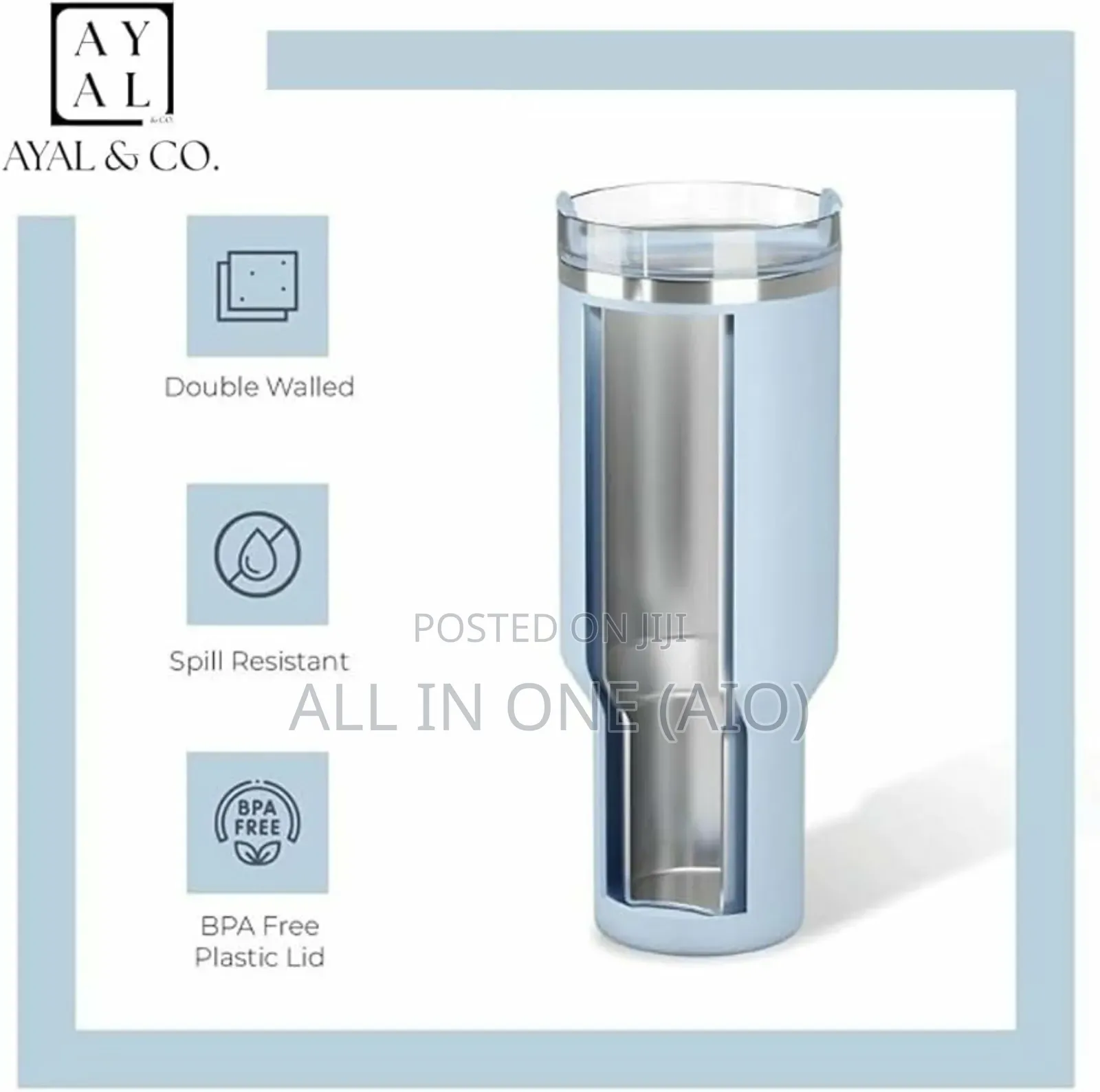 Portable Car Straw Coffee Insulation Cup