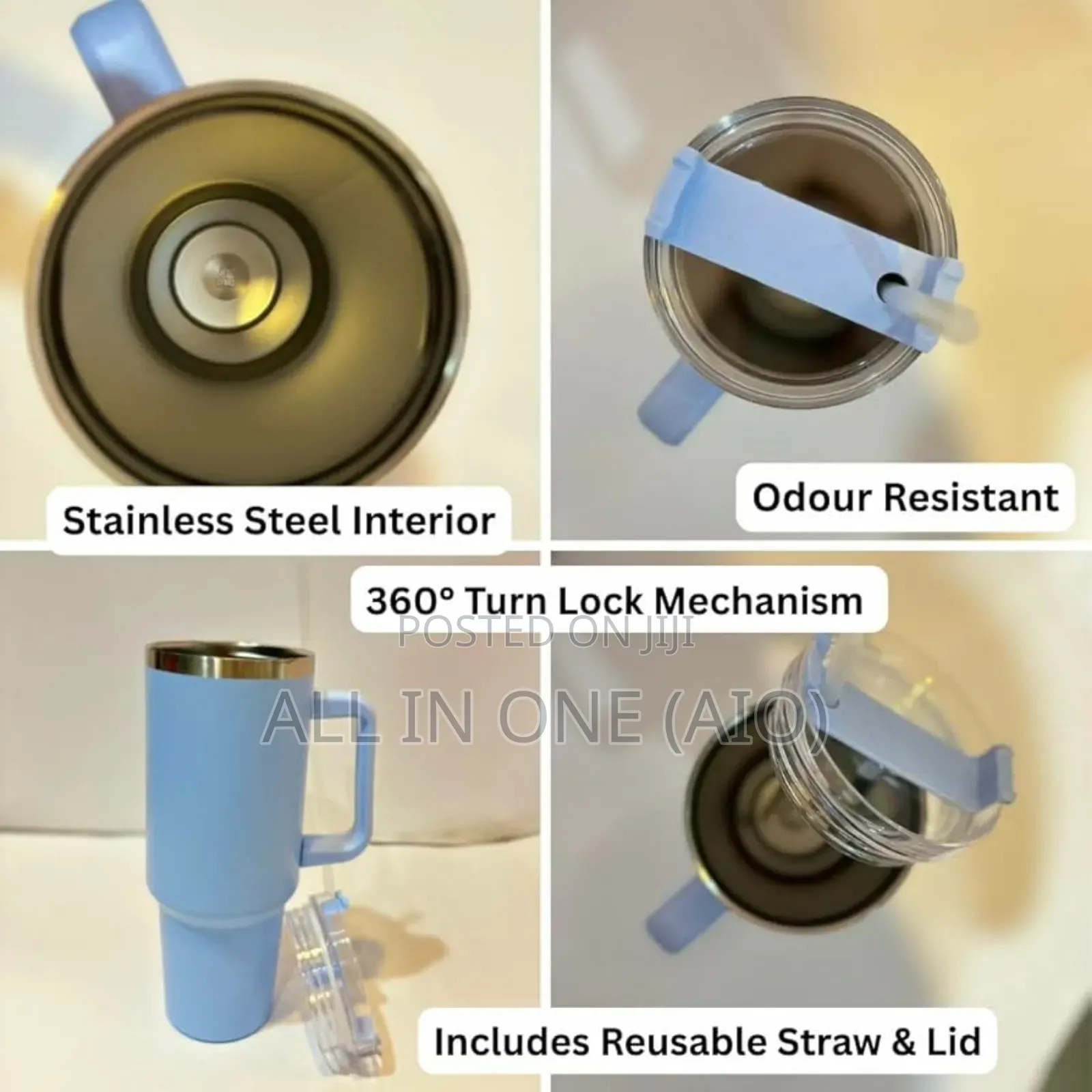 Portable Car Straw Coffee Insulation Cup