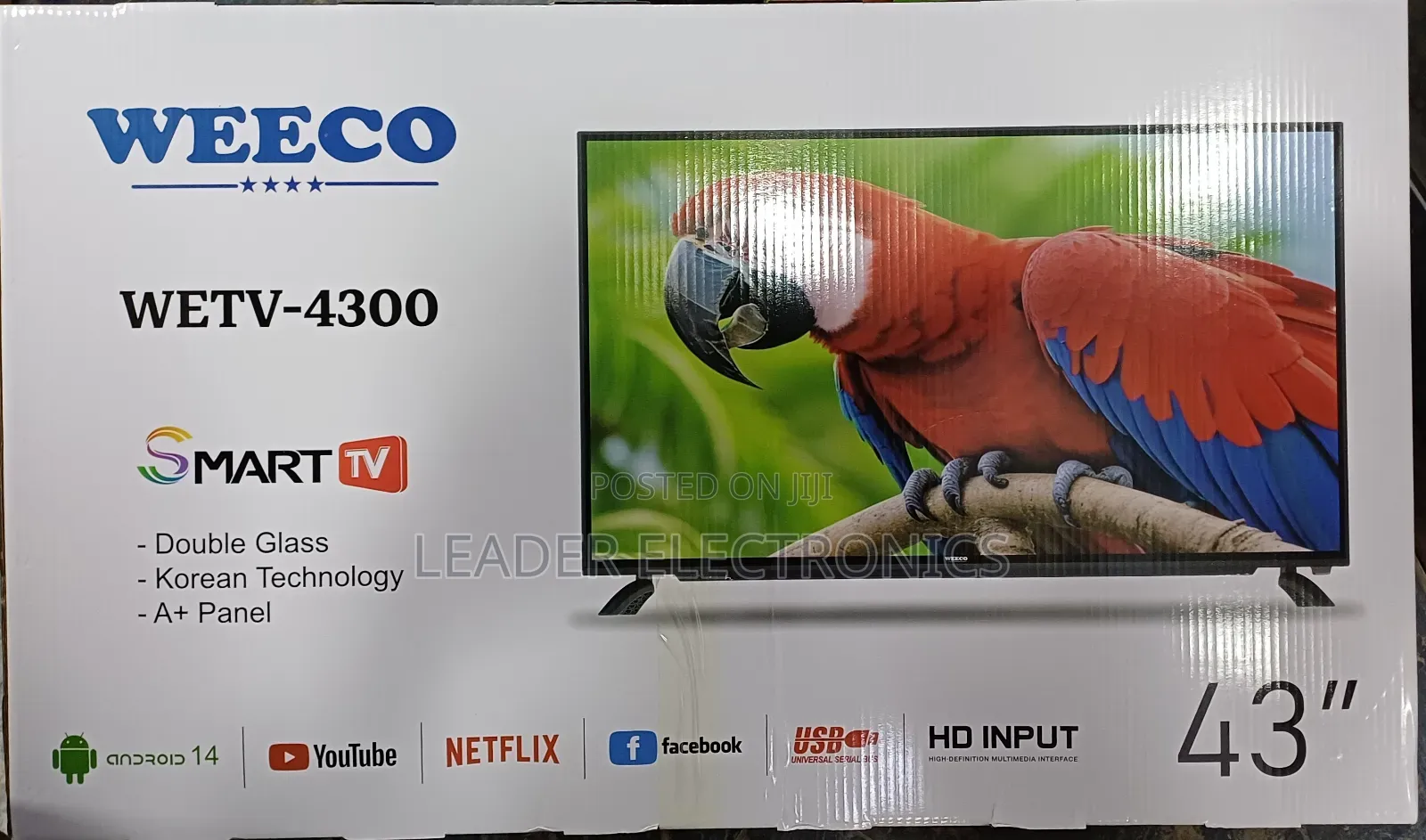 “Weeco 43'' Smart Android Tv – New Android 14.0 Experience