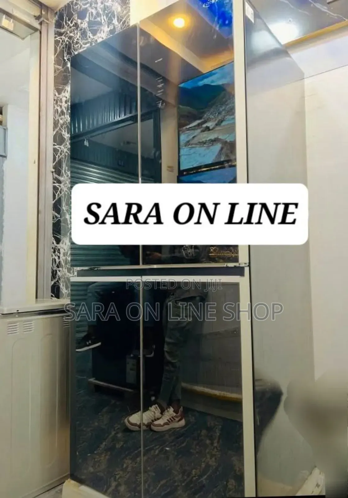 Lg 4doors Black Glass Orignal Refrigerator (10year Warranty)