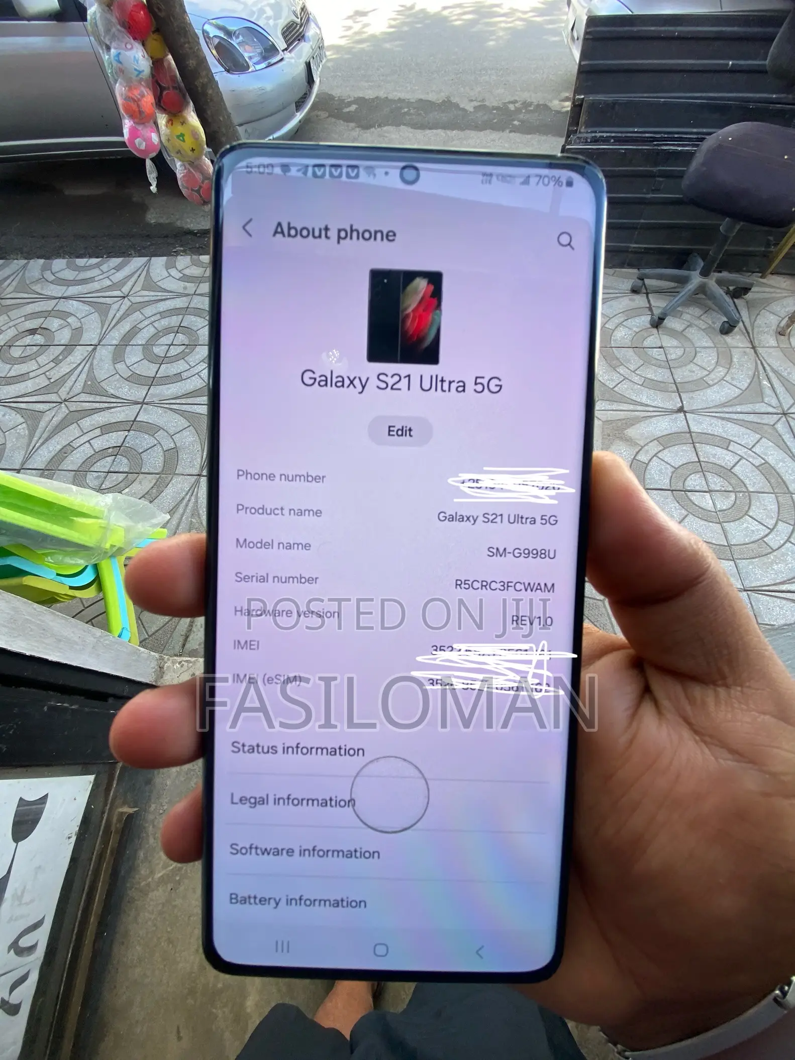 Samsung Galaxy S21 Ultra 5G 128 GB Blue