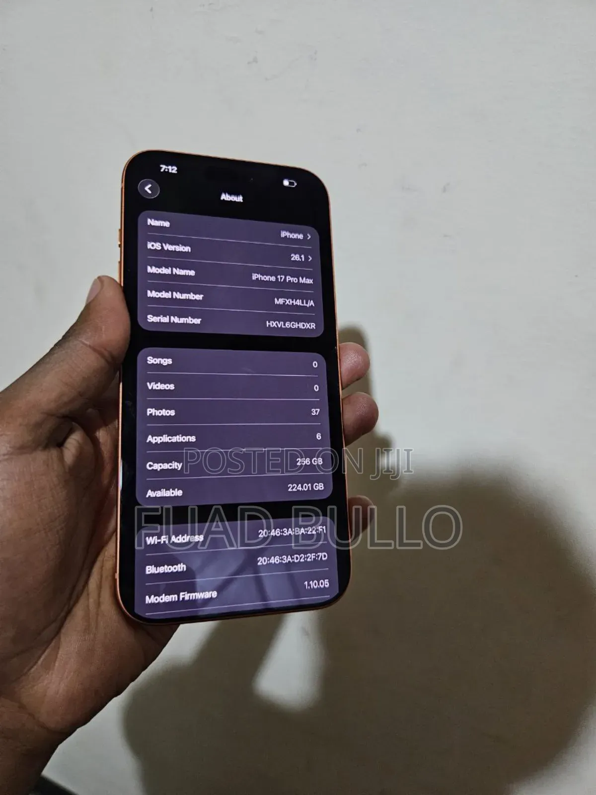 New Apple iPhone 17 Pro Max 256 GB Orange