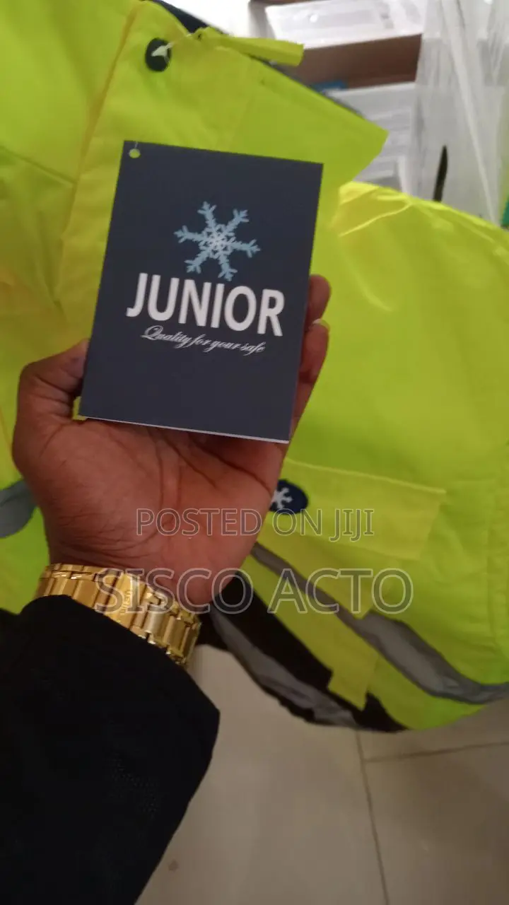Safety Jacket With Brand Name "Junior" Brand Safety Work Wear.