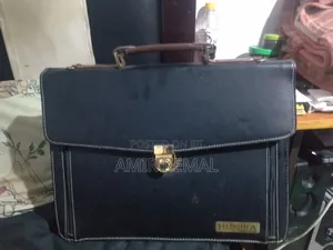 Photo - Vintage Black Faux Leather Notepad Holder Case Portfolio