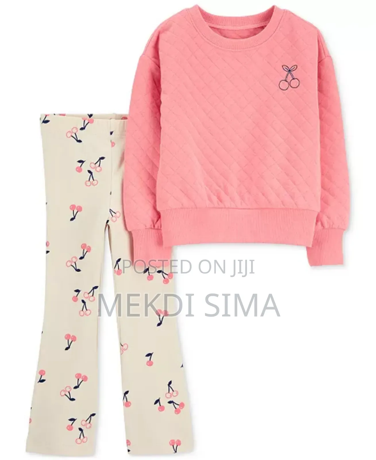 Original Carter's Baby Girl Double Knit Pullover Top Flare Leggings