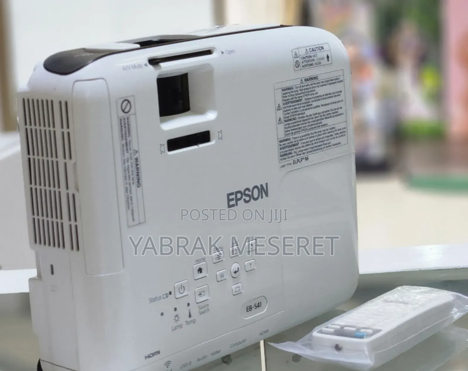 Epson Projector 
Model Name: Eb-S41
  Has Bag and Remot