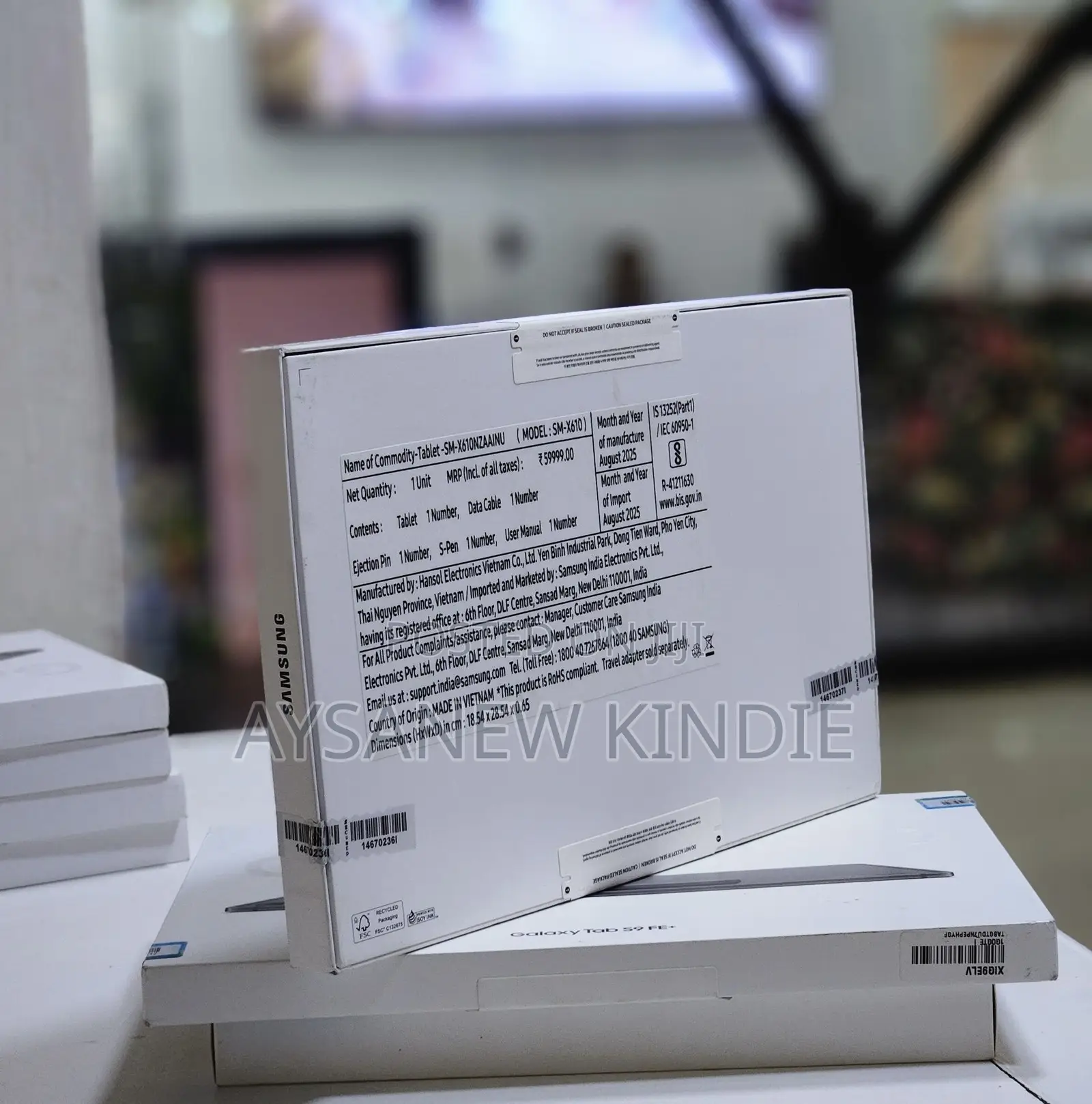 New Samsung Galaxy Tab S9 FE 128 GB Gray