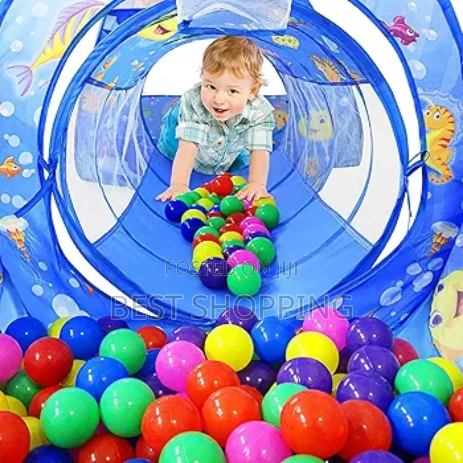 3 in 1 Children's Pop-Up Play Tent With a Tunnel and Ball Pit