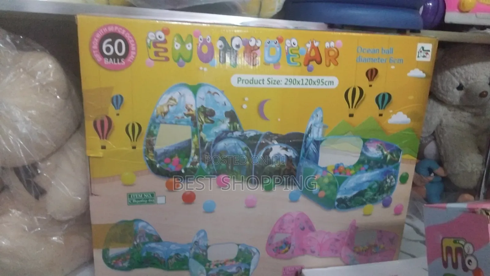 3 in 1 Children's Pop-Up Play Tent With a Tunnel and Ball Pit