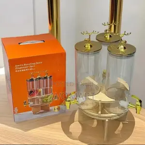Rotating Glass Dispenser Jar