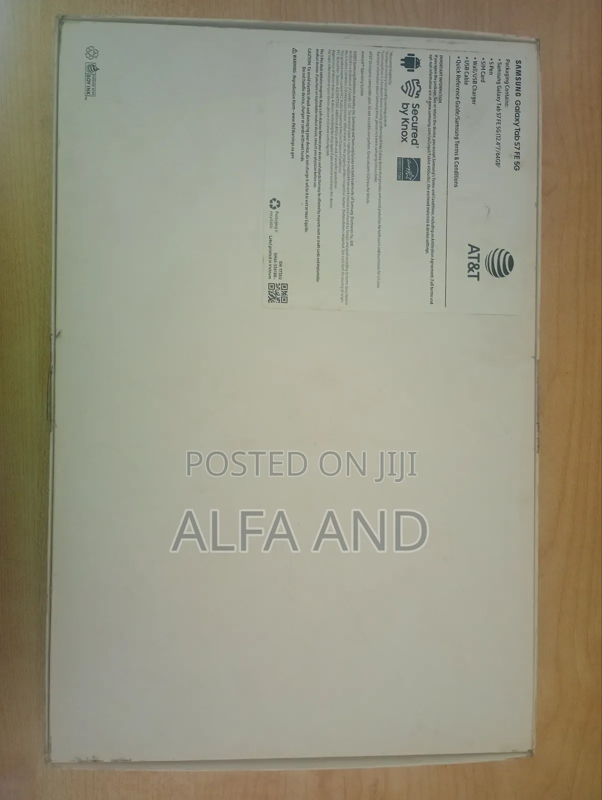 New Samsung Galaxy Tab S7 FE 64 GB Black