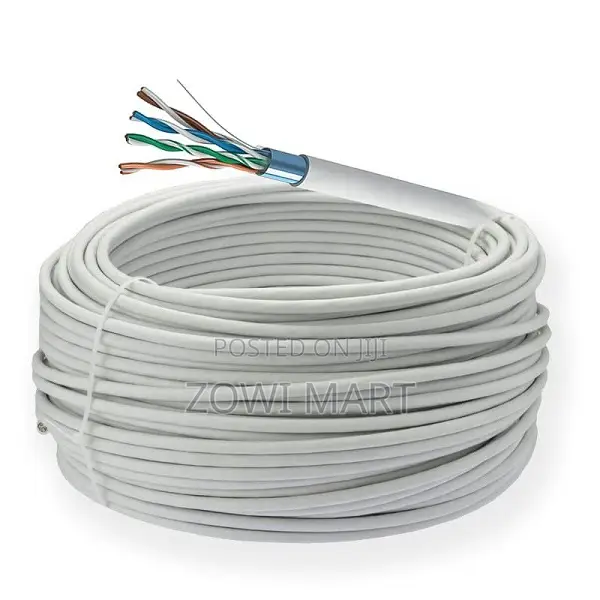 ክሪምፕ ያልተደረገ 1m የcat 6 Lan ኢንተርኔት ኬብል