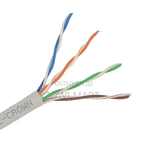 ክሪምፕ ያልተደረገ 1m የcat 6 Lan ኢንተርኔት ኬብል