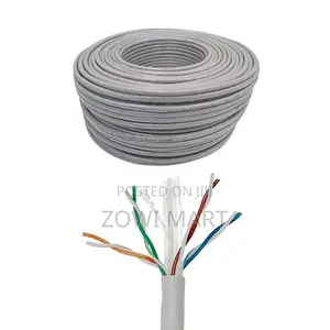 ክሪምፕ ያልተደረገ 1m የcat 6 Lan ኢንተርኔት ኬብል