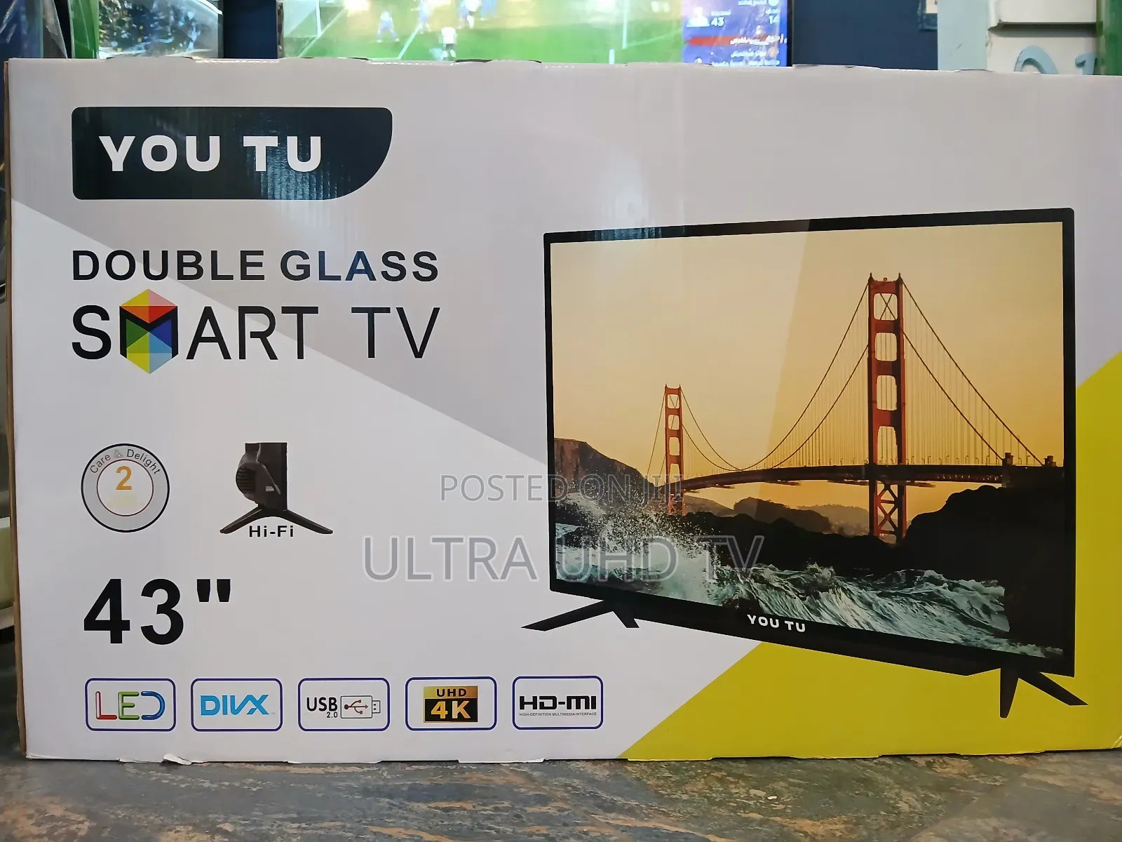 Led Tv Double Glass Hifi High-Definition Resolution