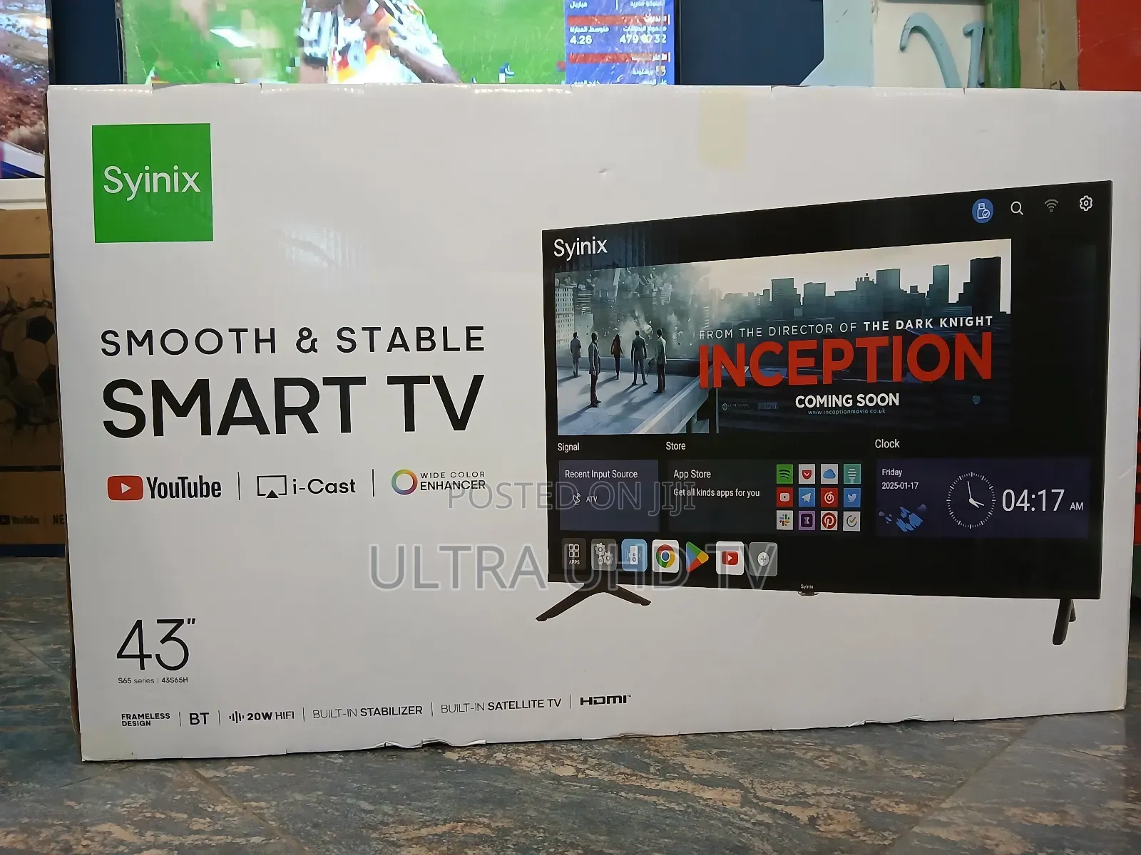 Syinix 43 Inch Smart Android Tv New Arrival 2025 Youtube and Wifi Acc