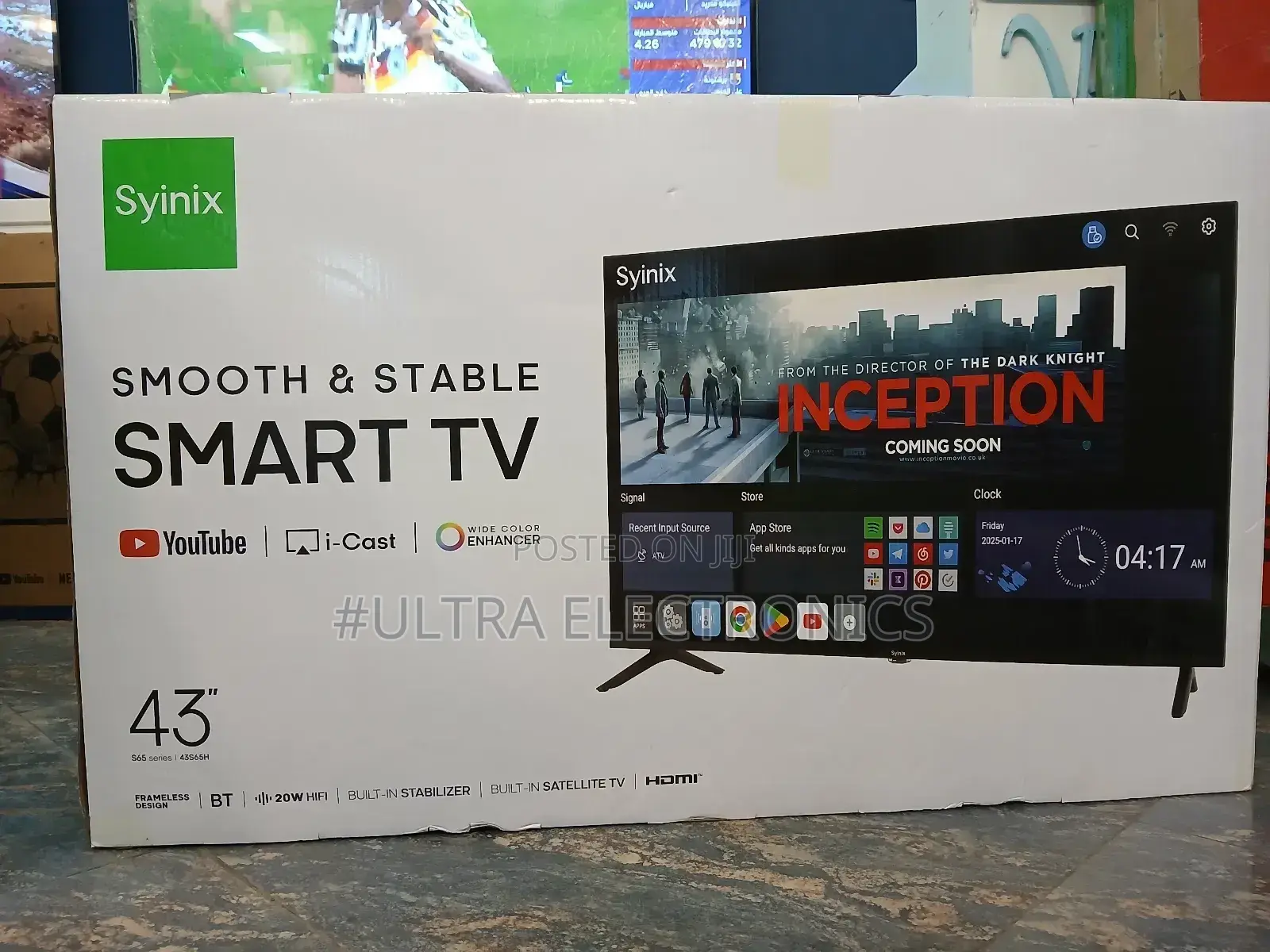 Syinix 43 Inch Smart Android Tv New Arrival 2025 Youtube and Wifi Acc
