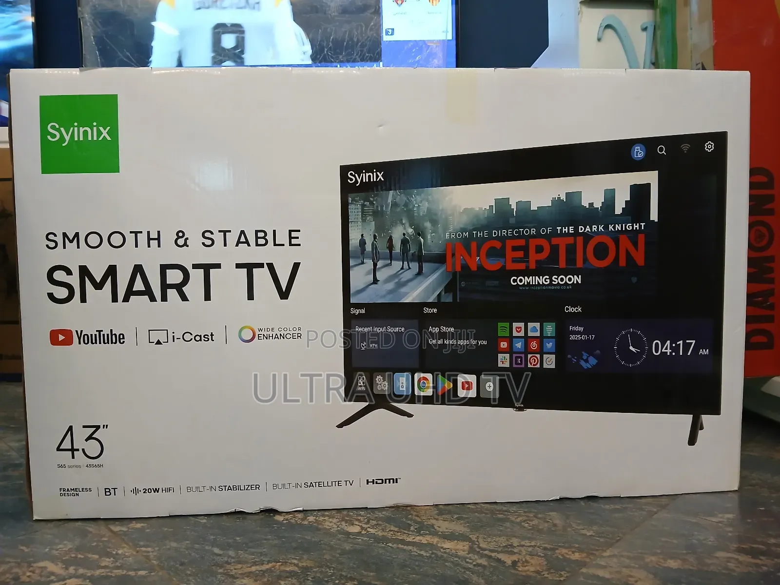 Syinix 43 Inch Smart Android Tv New Arrival 2025 Youtube and Wifi Acc