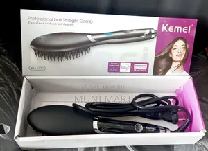 Kemei Hair Straightening Brush – Model Km-1320