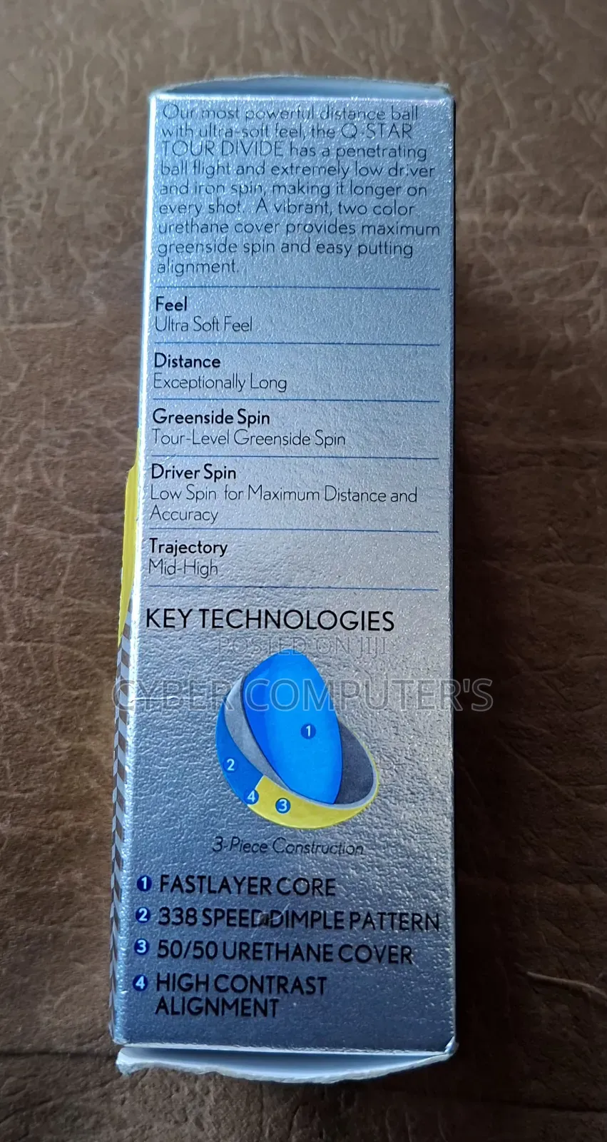 Srixon Q-Star Tour Divide Golf Balls Yellow- Blue 3 PCS