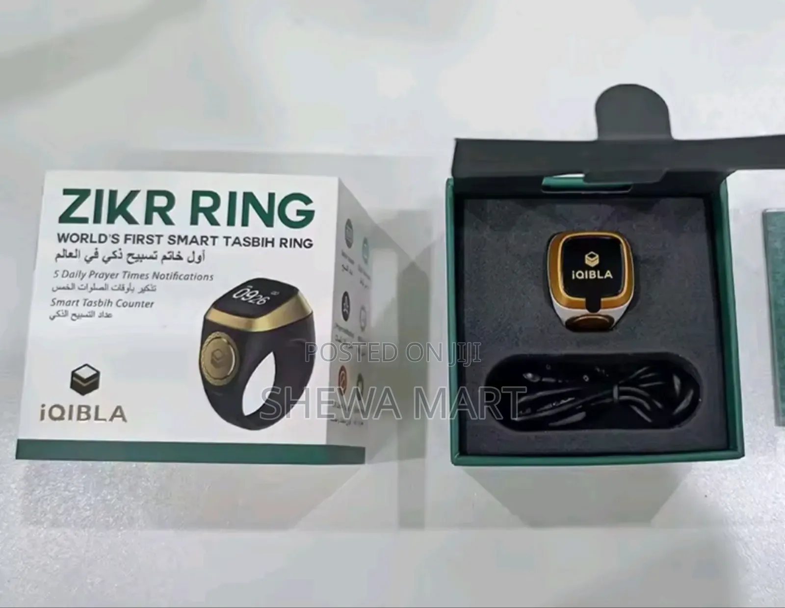 Fashionable Smart Prayer Ring, Counting Ring, Tasbih, 5 Time Reminders