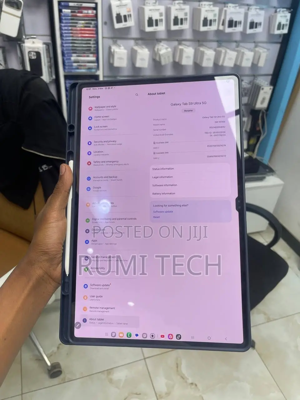 New Samsung Galaxy Tab S9 Ultra 256 GB Gray