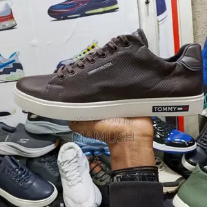 Photo - This Is Apair Tommy Hilfiger Casual Men's Sneakers in Brown Leather