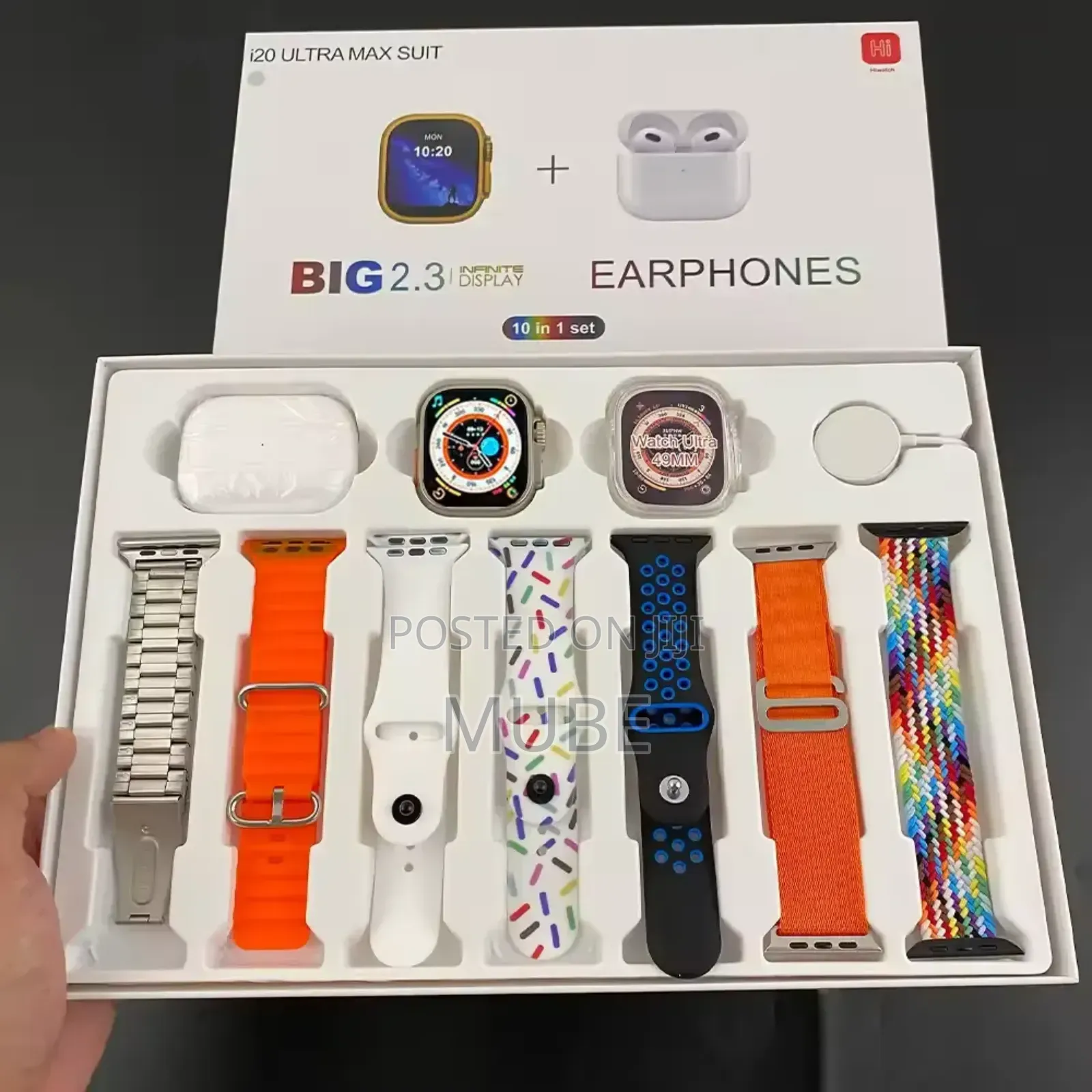 I20 Ultra Smart Watch 7 in 1 With Earpod