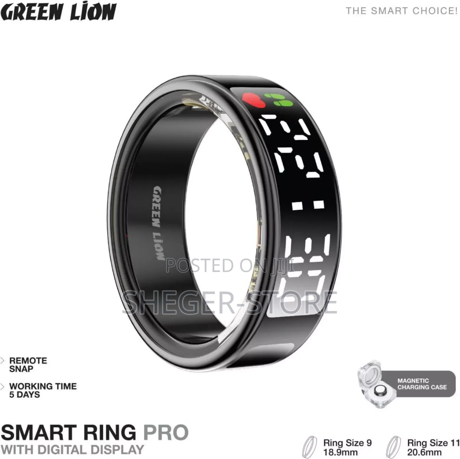 Green Lion Smart Ring Pro With Digital Display